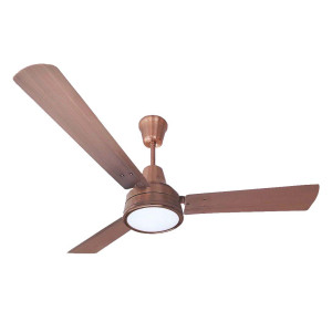 Breezalit Alina Antique Copper with 3 Color LED Remote Control Ceiling Fan