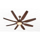 Kuhl Galaxis G8 - 8 Blade 1740mm Teak IOT BLDC Ceiling Fan 