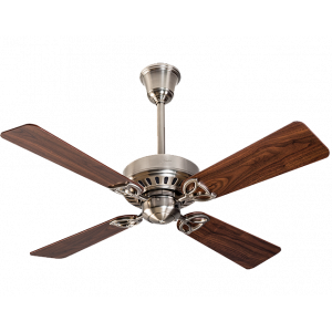 USHA Hunter Bayport Brushed Nickel Walnut 42" Designer Ceiling Fan 