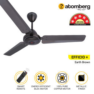 Atomberg Efficio + 48" 1200mm Earth Brown Ceiling Fan