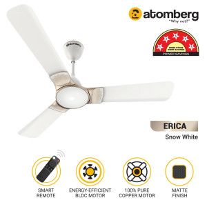 Atomberg Erica 48" 1200mm Snow White Ceiling Fan