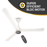 Atomberg Renesa + 48" 1200mm Pearl White Ceiling Fan