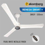 Atomberg Renesa Smart + 48" 1200mm Pearl White Ceiling Fan