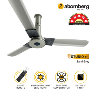 Atomberg Studio + 48" 1200mm Sand Grey Ceiling Fan