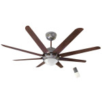 Havells Octet Walnut Brushed Nickel 8 Blade with underlight 52" Ceiling Fan