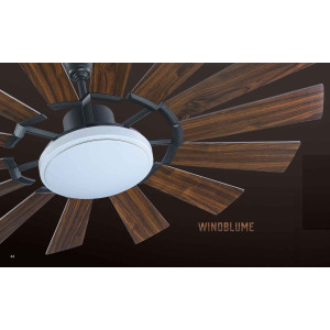 USHA Aerolux Windblume BLDC 62" Walnut Finish Pristine Plywood Multi Blades Ceiling Fan