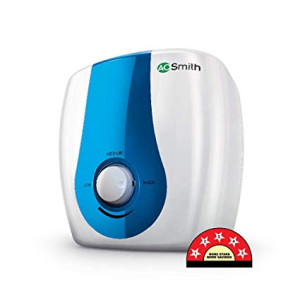 AO Smith SGS Green Series 25 Litre Storage Vertical Water Heater White Body & Blue Panel 5 Star (33% EXPRESS HEAT)