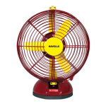 Havells Birdie 230mm 9" Yellow Maroon Personal Table Fan 