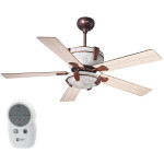 Orient Adalia Ceiling Fan 52" Brushed Antique Pine Wood