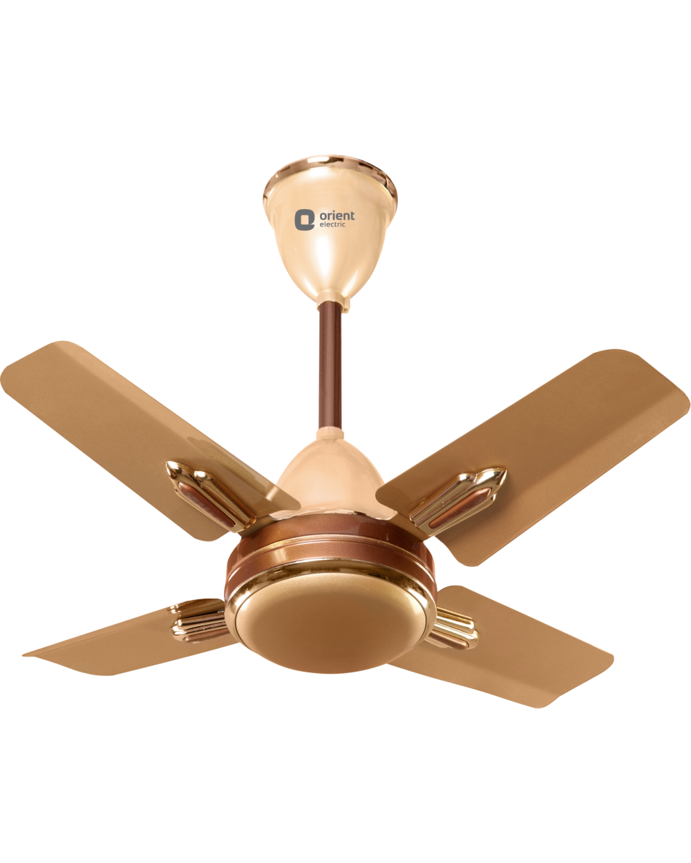 Orient Quasar Ornamental 24" 600mm Ceiling Fan Golden Chocolate